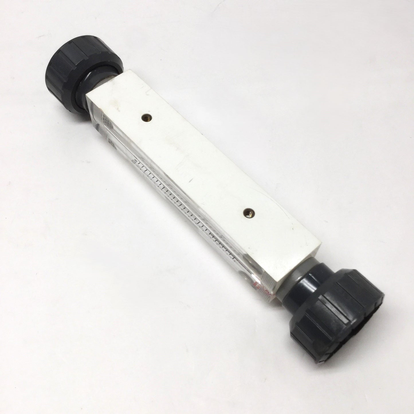 Used Dwyer VFB-90-EC Visi-Float Inline Air Flow Meter 0.3-3.0 SCFM, 1-1/4" NPT PVC