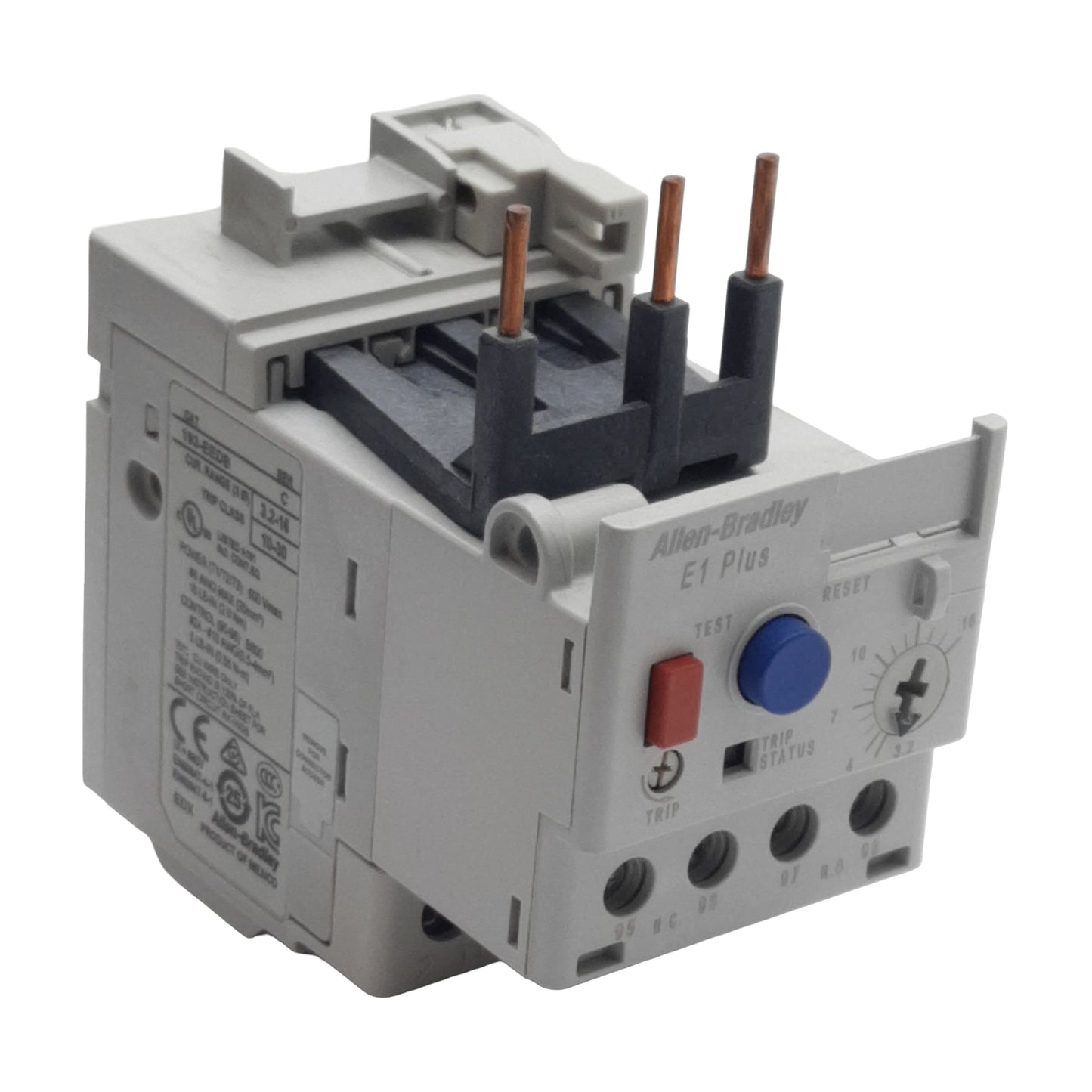 New Allen Bradley 193-EEDB Overload Relay 3-Pole, 3.2-16A, 600V, 1NO/1NC, 10-30 Trip