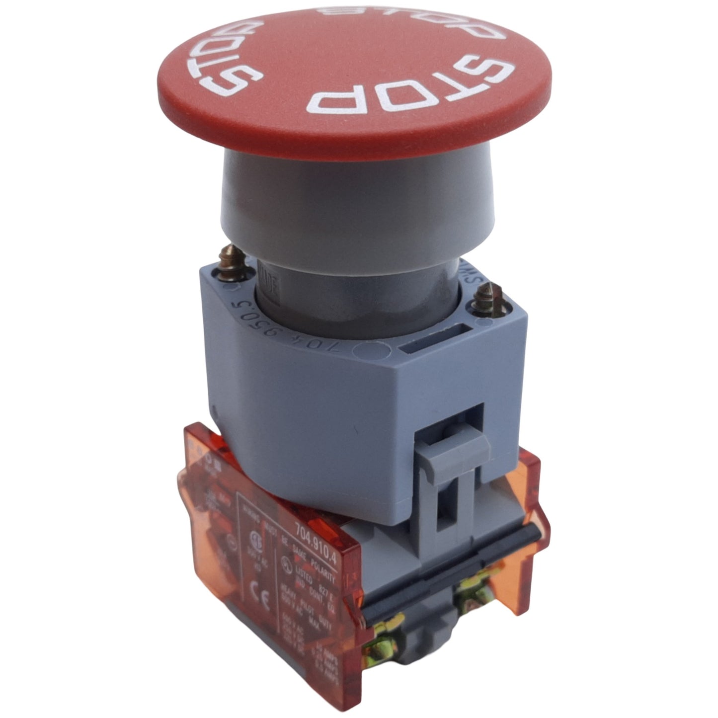 Used EAO 704.910.4 Emergency Stop Push-Twist to Release Button 2NC, ø40mm, 10A 500VAC