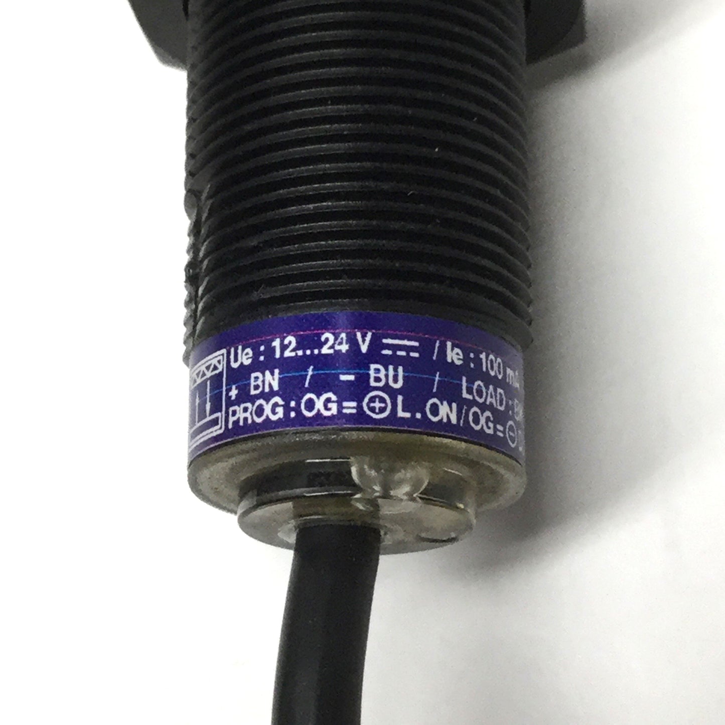 Used Telemecanique XU1-P18PP340 Reflective Photoelectric Sensor 12-24VDC, M18, 4m