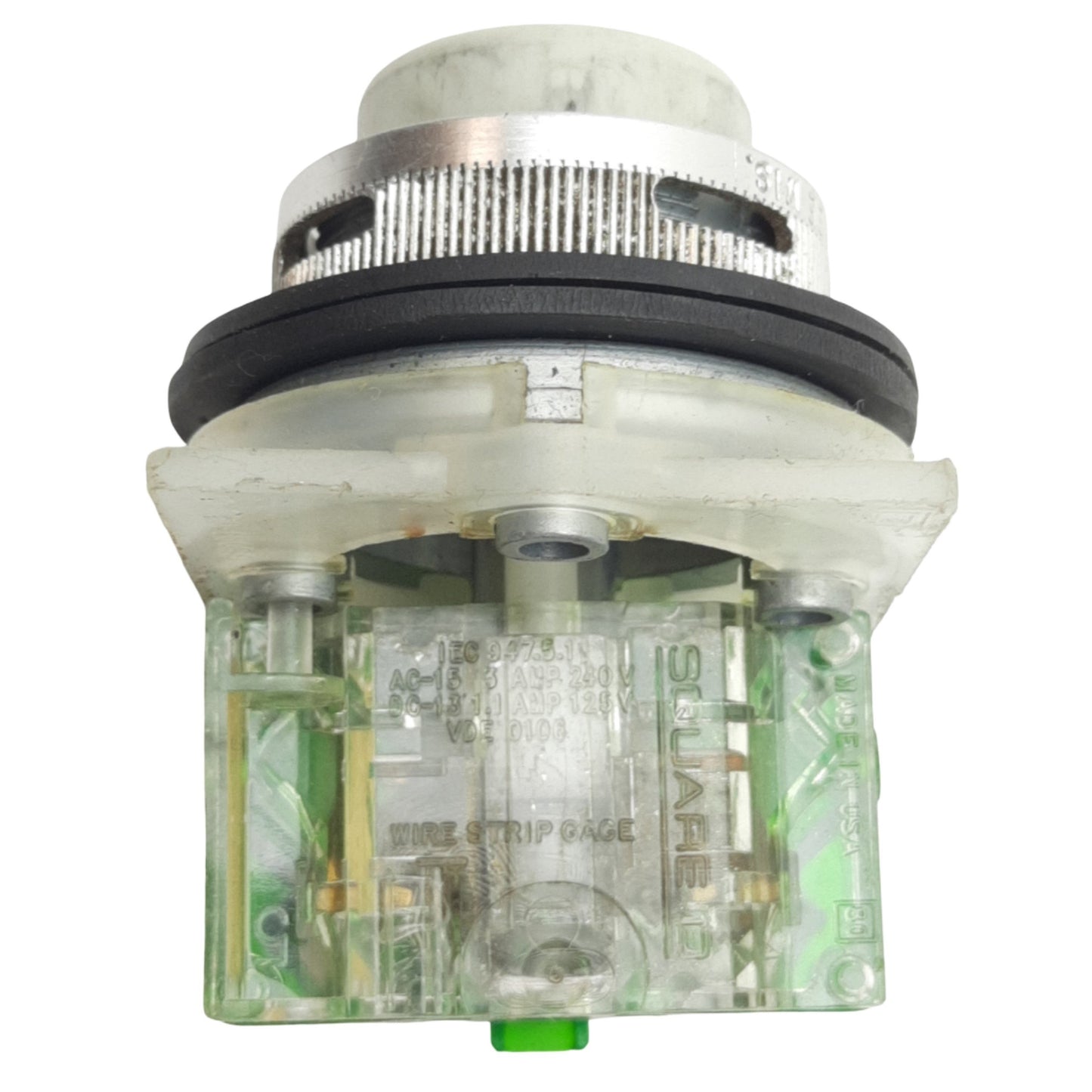 Used Schneider Electric 9001KR3GH5 Green Momentary Push Button ø30mm, 1NO, 600VAC 10A