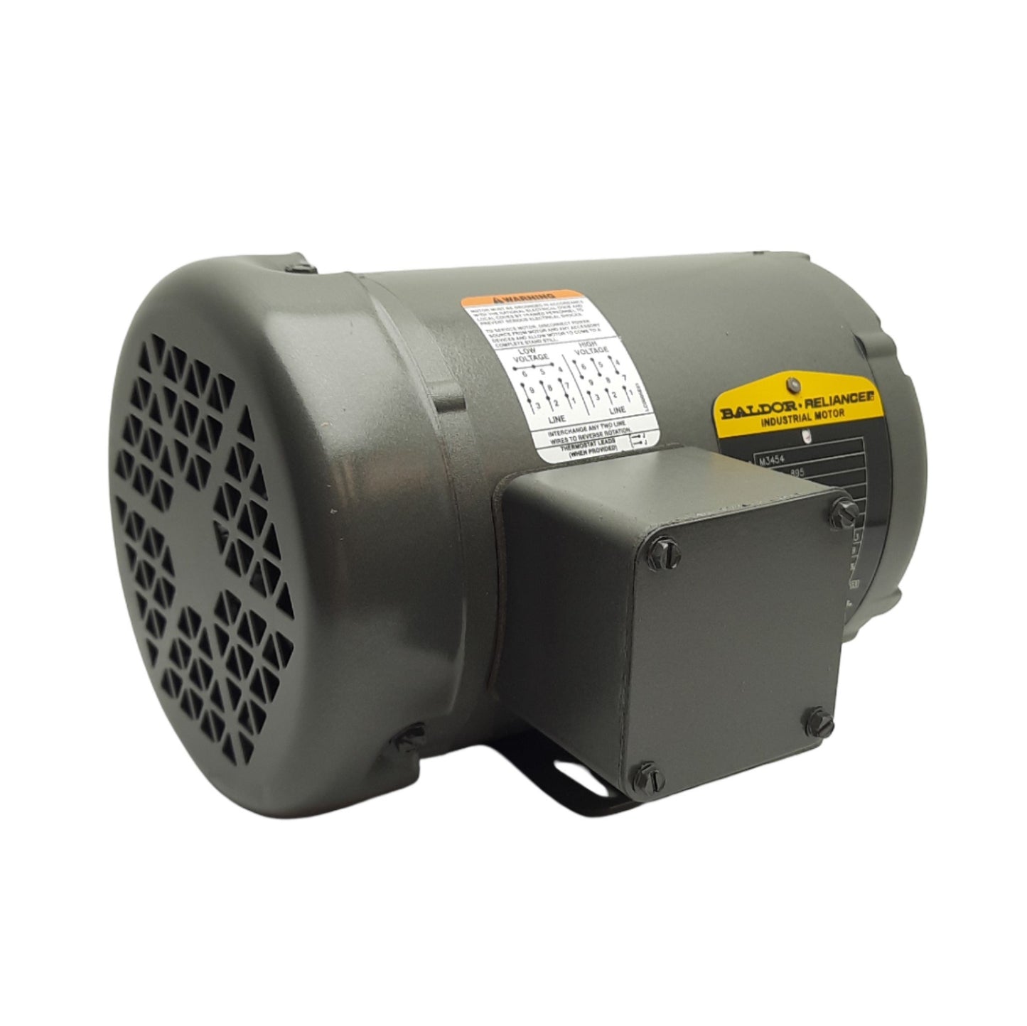 New Baldor M3454 AC Motor 230V/460VAC 3-Ph, 1/4HP, 1735RPM, Frame Size 48