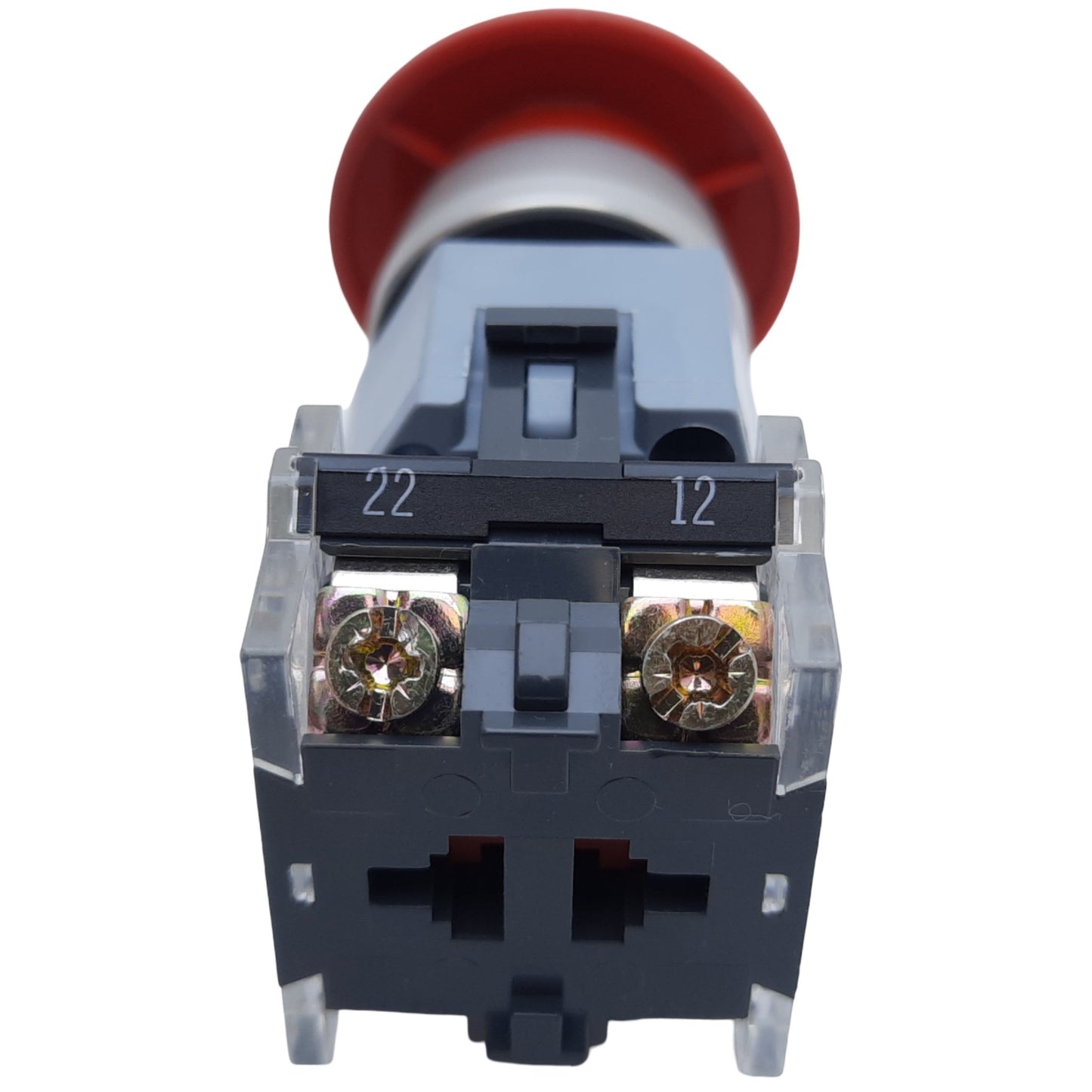 Used EAO 704.910.4 Emergency Stop Push-Twist Button Maintained 2NC ø22mm, 10A 600V AC