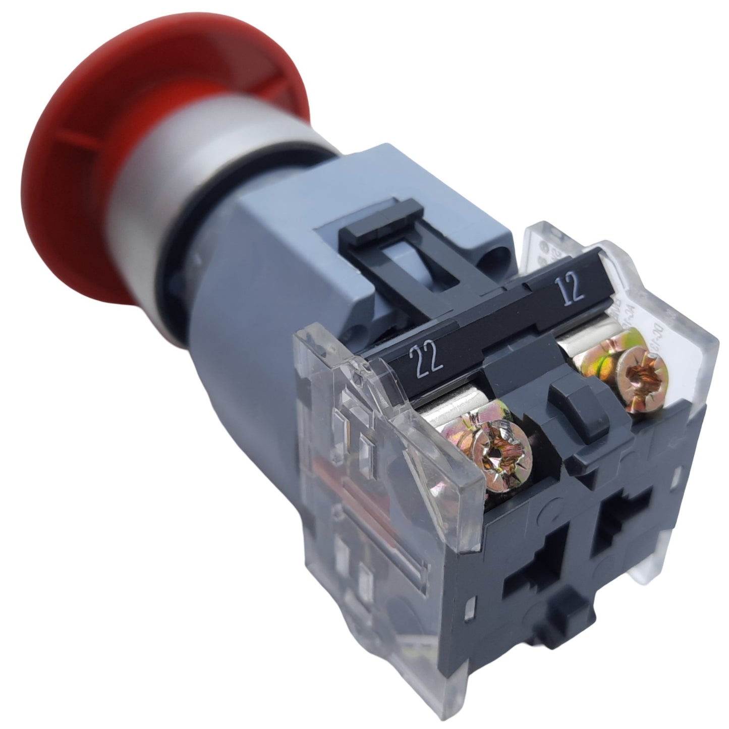 Used EAO 704.910.4 Emergency Stop Push-Twist Button Maintained 2NC ø22mm, 10A 600V AC