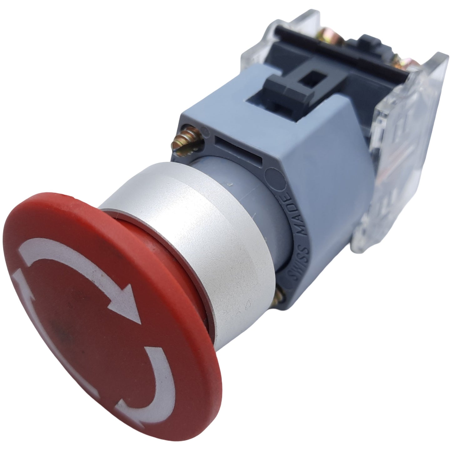 Used EAO 704.910.4 Emergency Stop Push-Twist Button Maintained 2NC ø22mm, 10A 600V AC