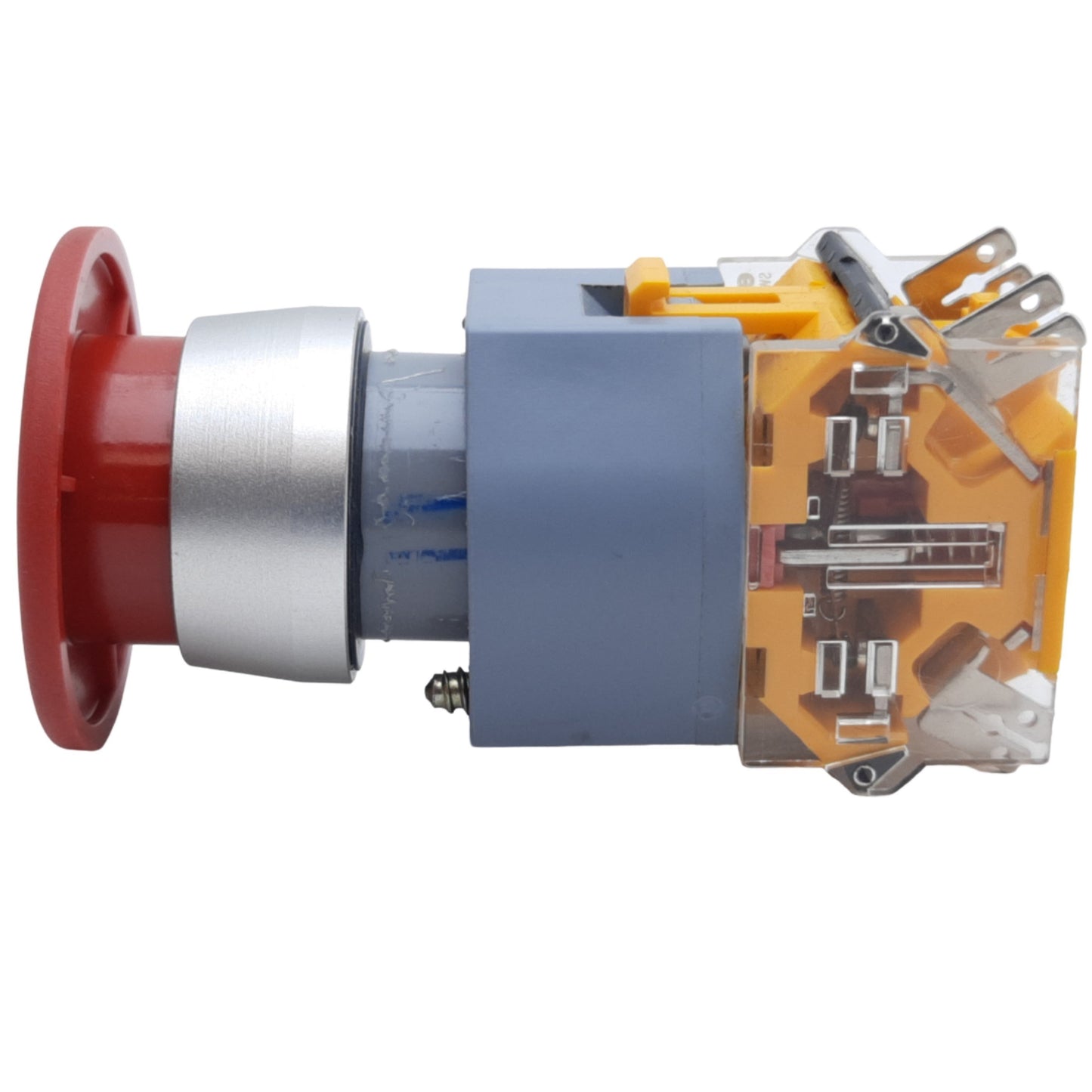 Used EAO 704.905.4 Emergency Stop Push-Twist Button Maintained 2NC ø22mm, 10A 600V AC