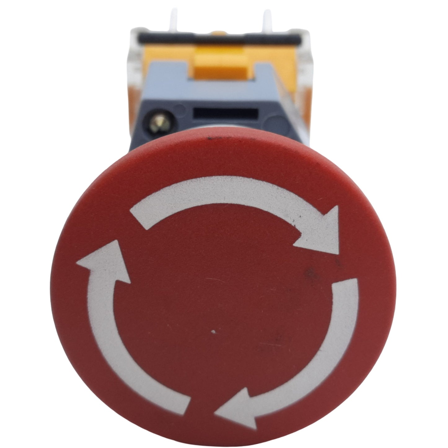 Used EAO 704.905.4 Emergency Stop Push-Twist Button Maintained 2NC ø22mm, 10A 600V AC