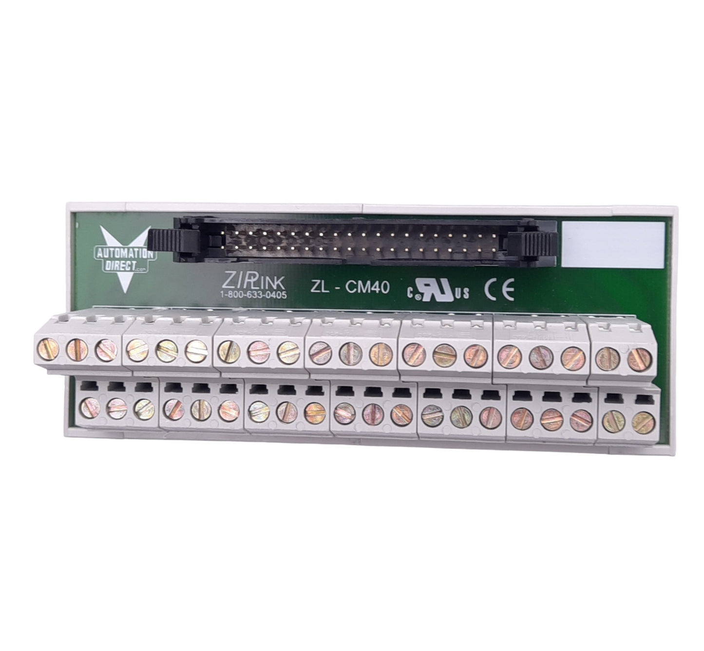 New Automation Direct ZL-CM40 ZIPLink Breakout Board, 40-Pole, 0-132VAC/DC