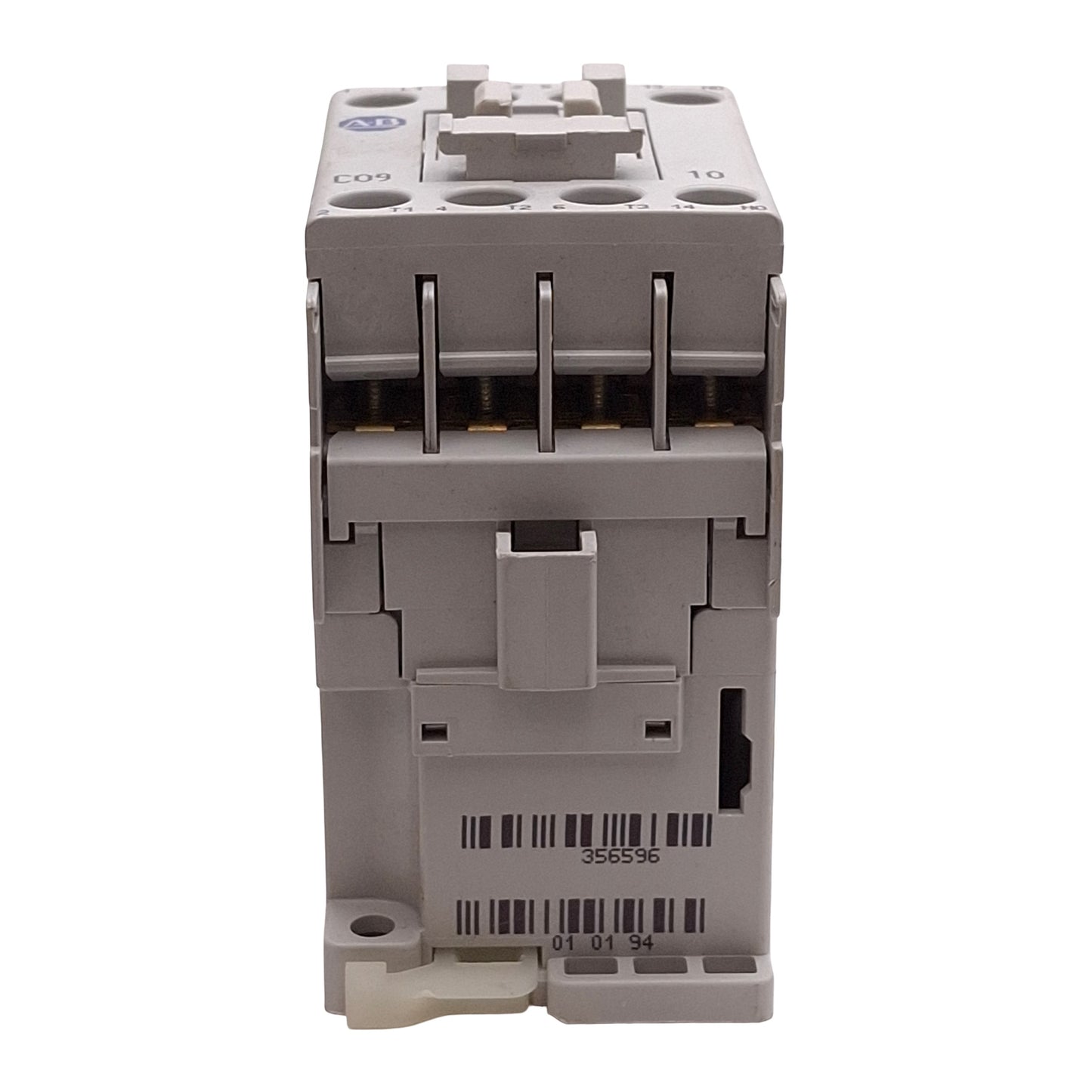 Used Allen Bradley 100-C09EJ10 Contactor 3-Pole + 1NO, 9A, 7.5HP @ 575VAC, 24VDC Coil