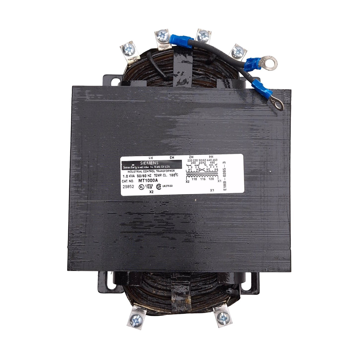 New Siemens MT1000A Control Transformer, 1kVA, 240/480VAC Primary, 120VAC Secondary