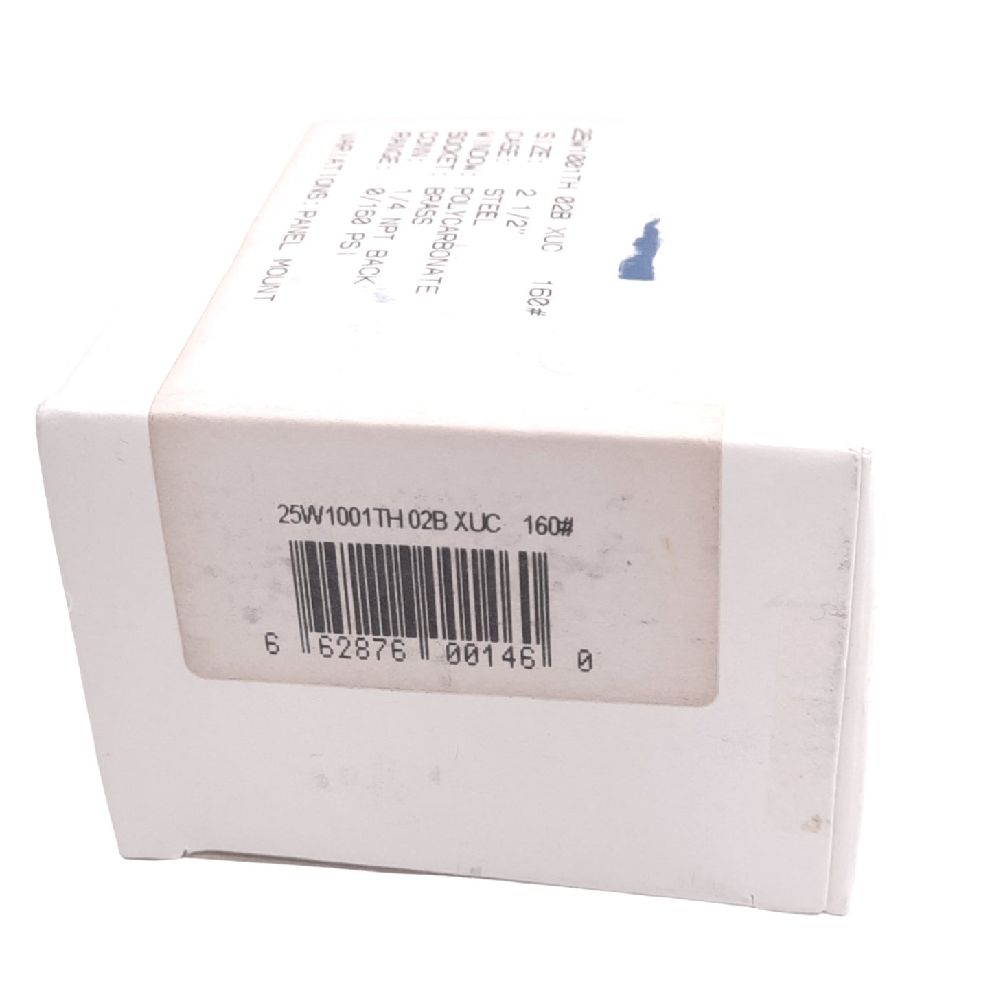 New Ashcroft 25W1001TH02BXUC160# Pneumatic Pressure Gauge, 0-160psi, 2-1/2", 1/4"NPT