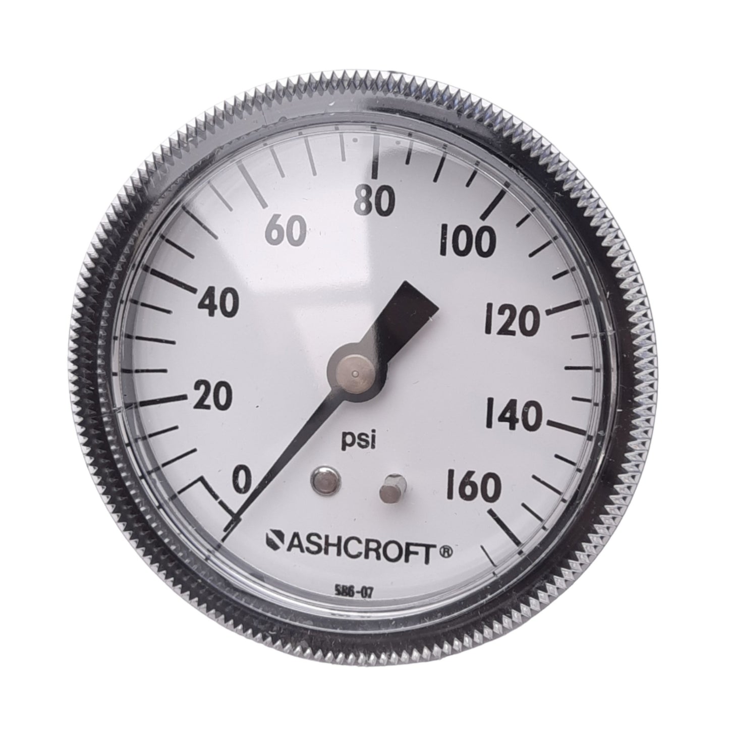 New Ashcroft 25W1001TH02BXUC160# Pneumatic Pressure Gauge, 0-160psi, 2-1/2", 1/4"NPT