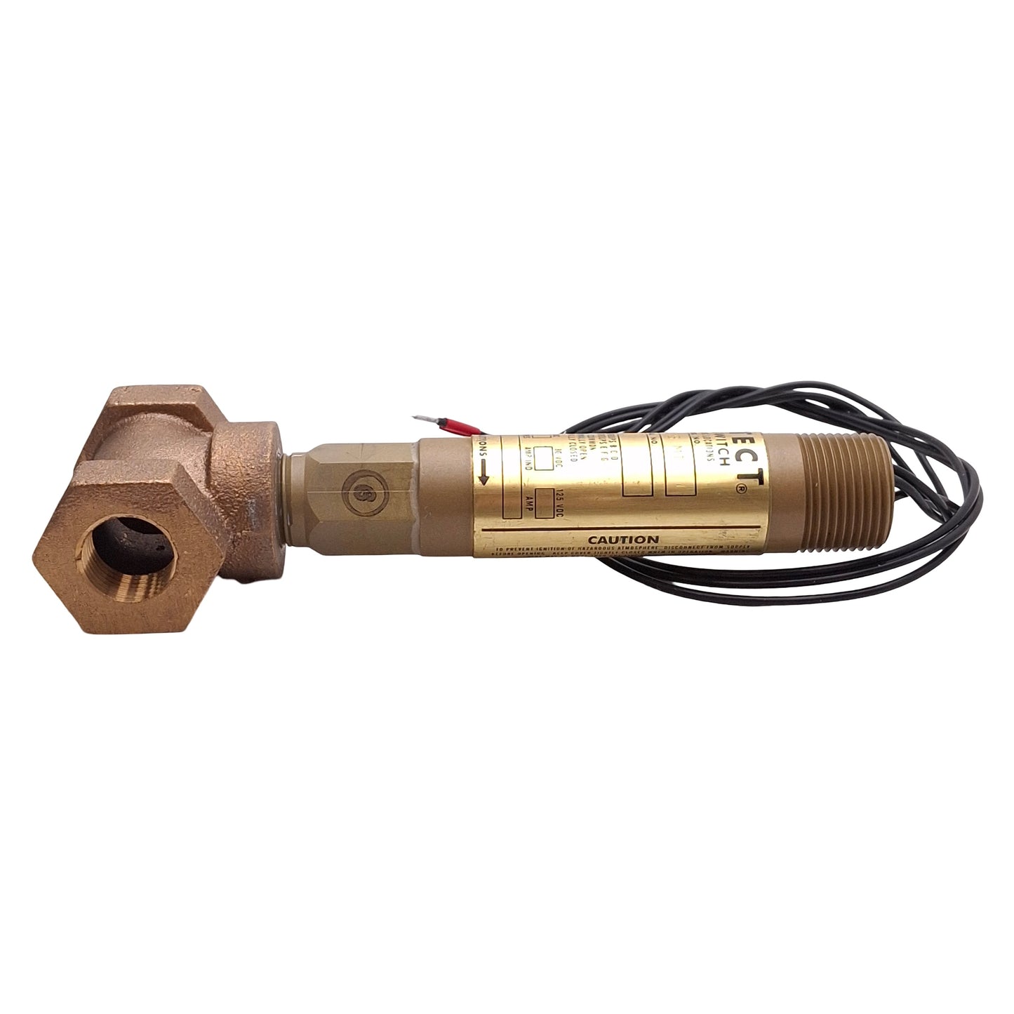 New Flowtect V6EPB-B-S-1-B-MT Flow Switch, SPDT, 250PSI, 1/2in NPT, 250VAC 5A, 400°F