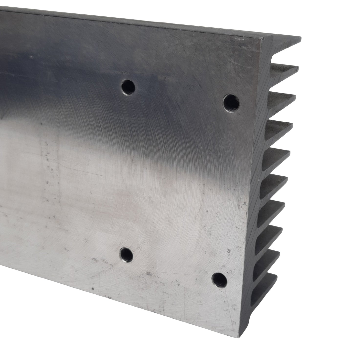Used Aluminum Solid-State Relay Heatsink, 8.75inL x 3.13inW x 1.25inH, #8-32 Threads