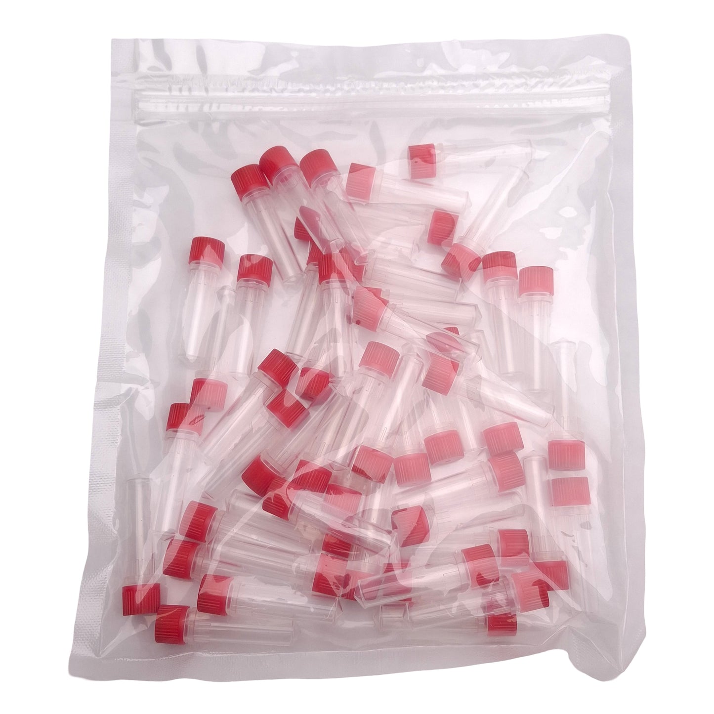 New Lot of 50 Corning Axygen SCT-200-A-S Red Screw Cap Microcentrifuge Tube, 2mL