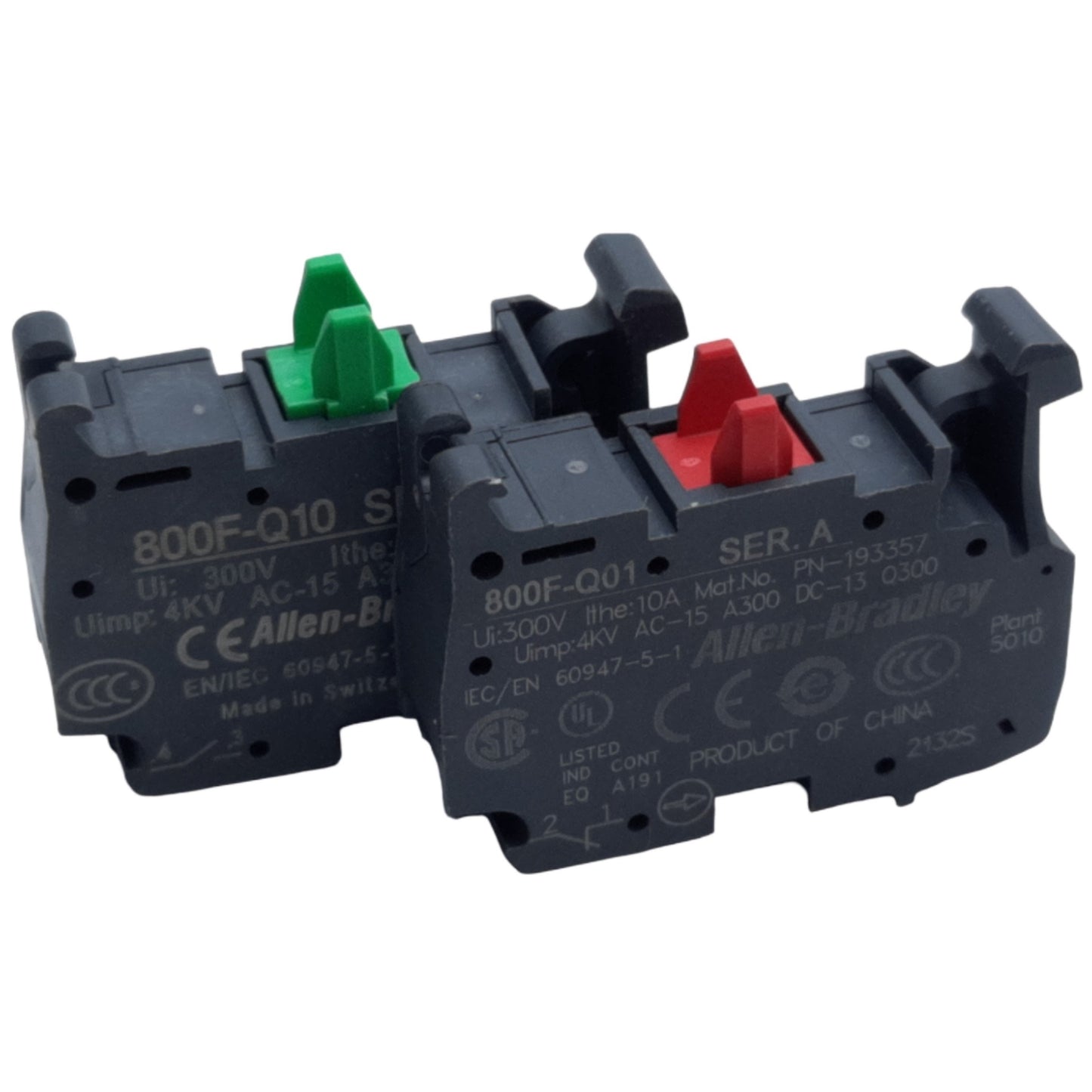 Used Allen Bradley 800FM-LF6 Illuminated Push Button Blue, ø22mm 1NO-1NC, 10A 300V AC