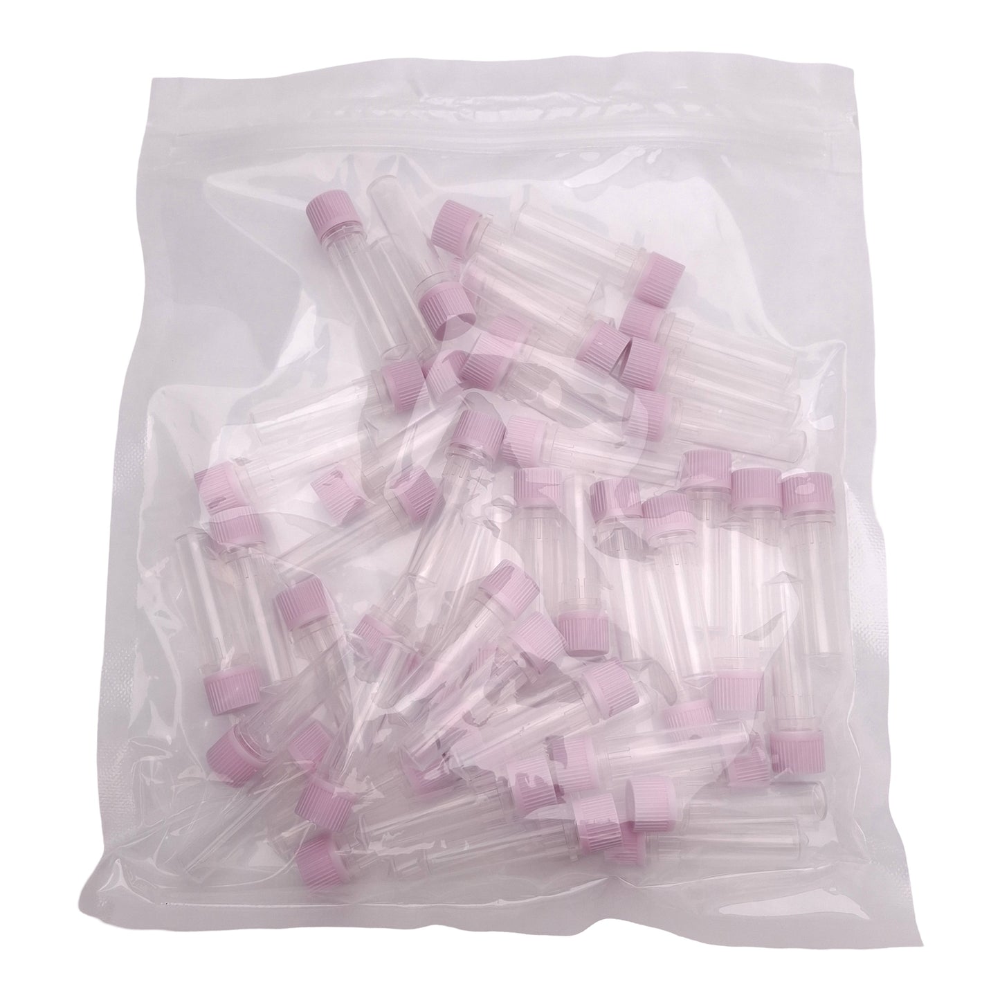New Lot of 50 Corning Axygen SCT-200-A-S Pink Screw Cap Microcentrifuge Tube, 2mL