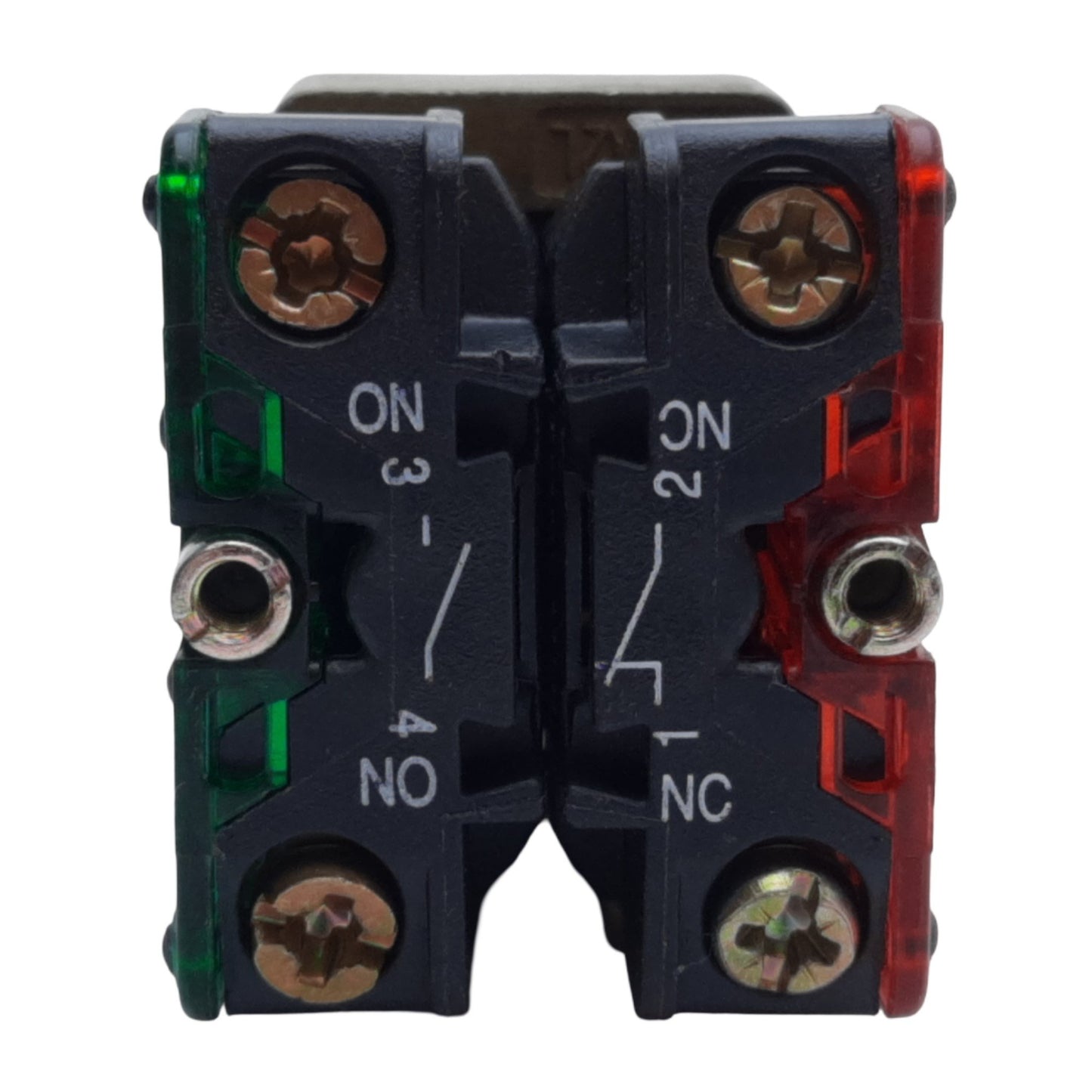 Used Allen Bradley 800EP-E4 Push Button Momentary, ø22.5mm, 1NO-1NC, 10A 600V AC/DC