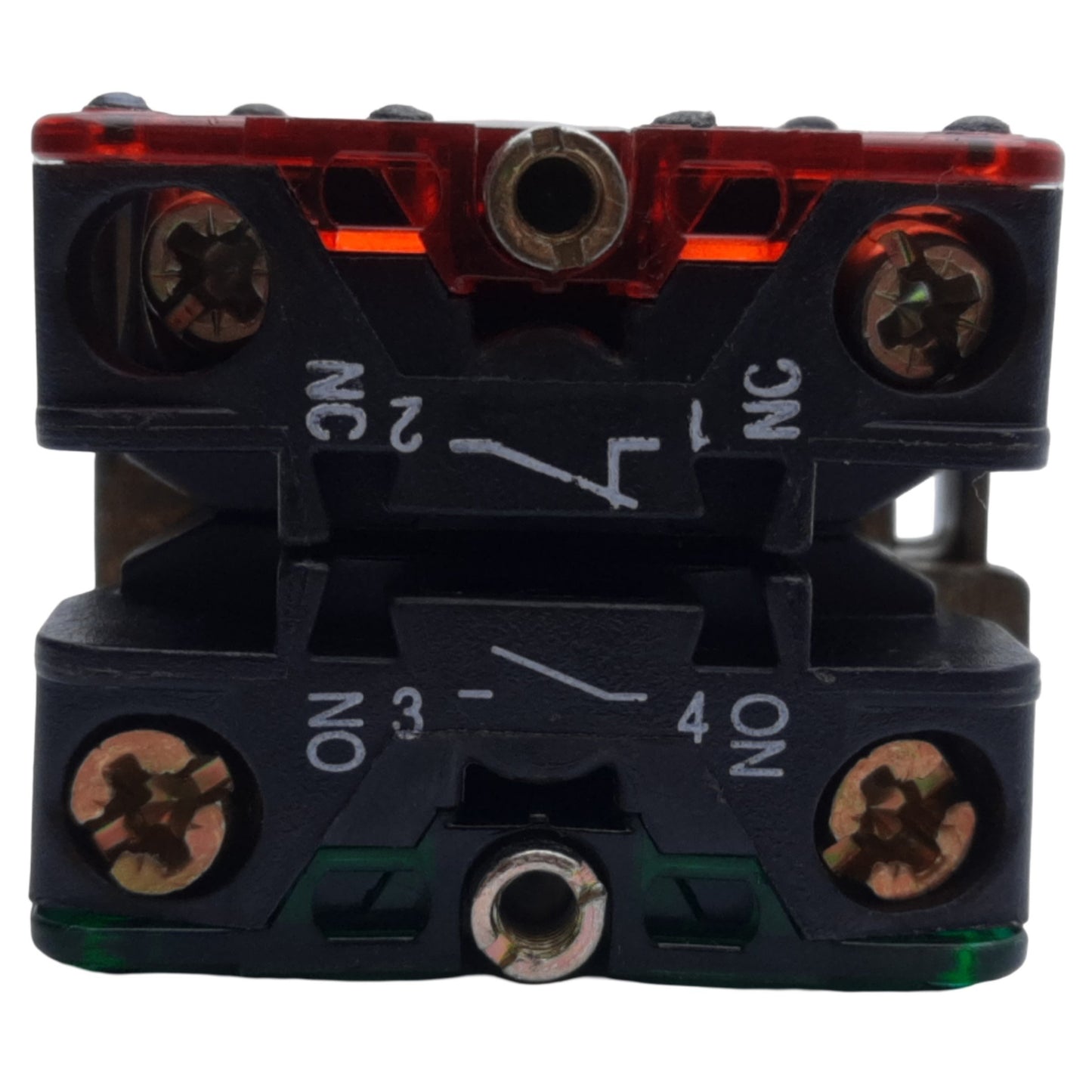 Used Allen Bradley 800ES-F2 Push Button Momentary, Black, 1NO-1NC, 10A 600V AC/DC