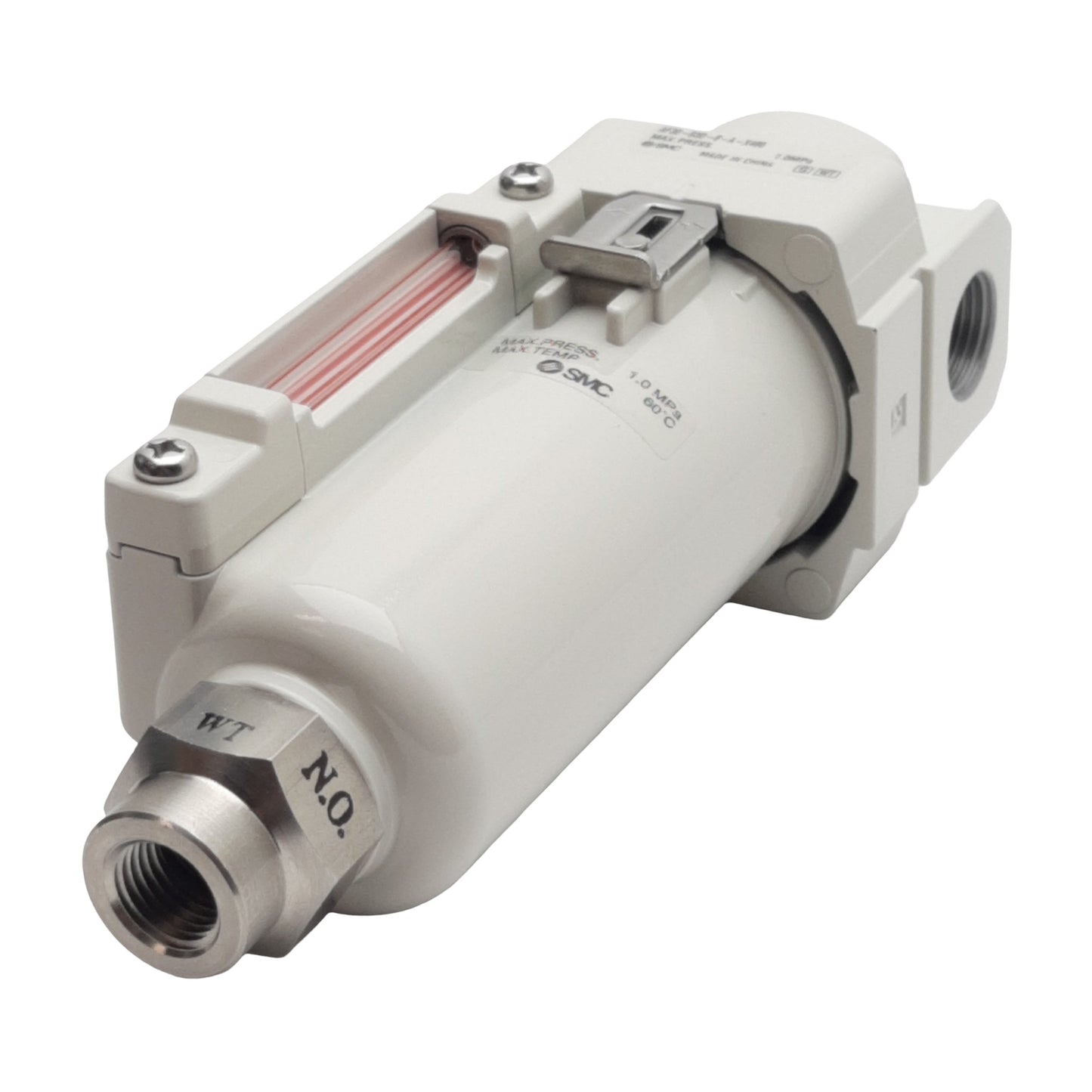 New SMC AF30-03D-8-A-X480 Pneumatic Air Filter, Rc 3/8in, 5µm Filtration, 1.0MPa Max