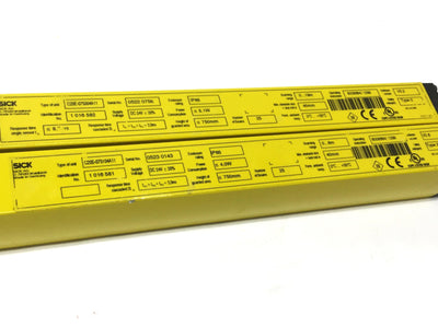 Used Sick C2000 750mm Safety Light Curtain Sender & Receiver Set Pair, 24VDC, PNP