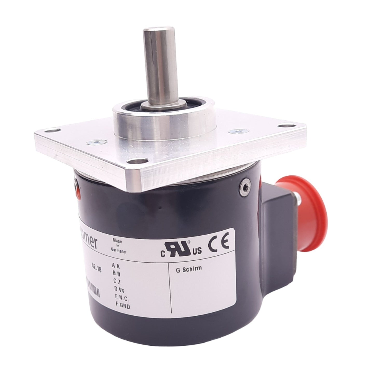 New Baumer G25.B71B135 Incremental Encoder, 4.75-30VDC, 5000 pulse/rev, ø3/8" Shaft