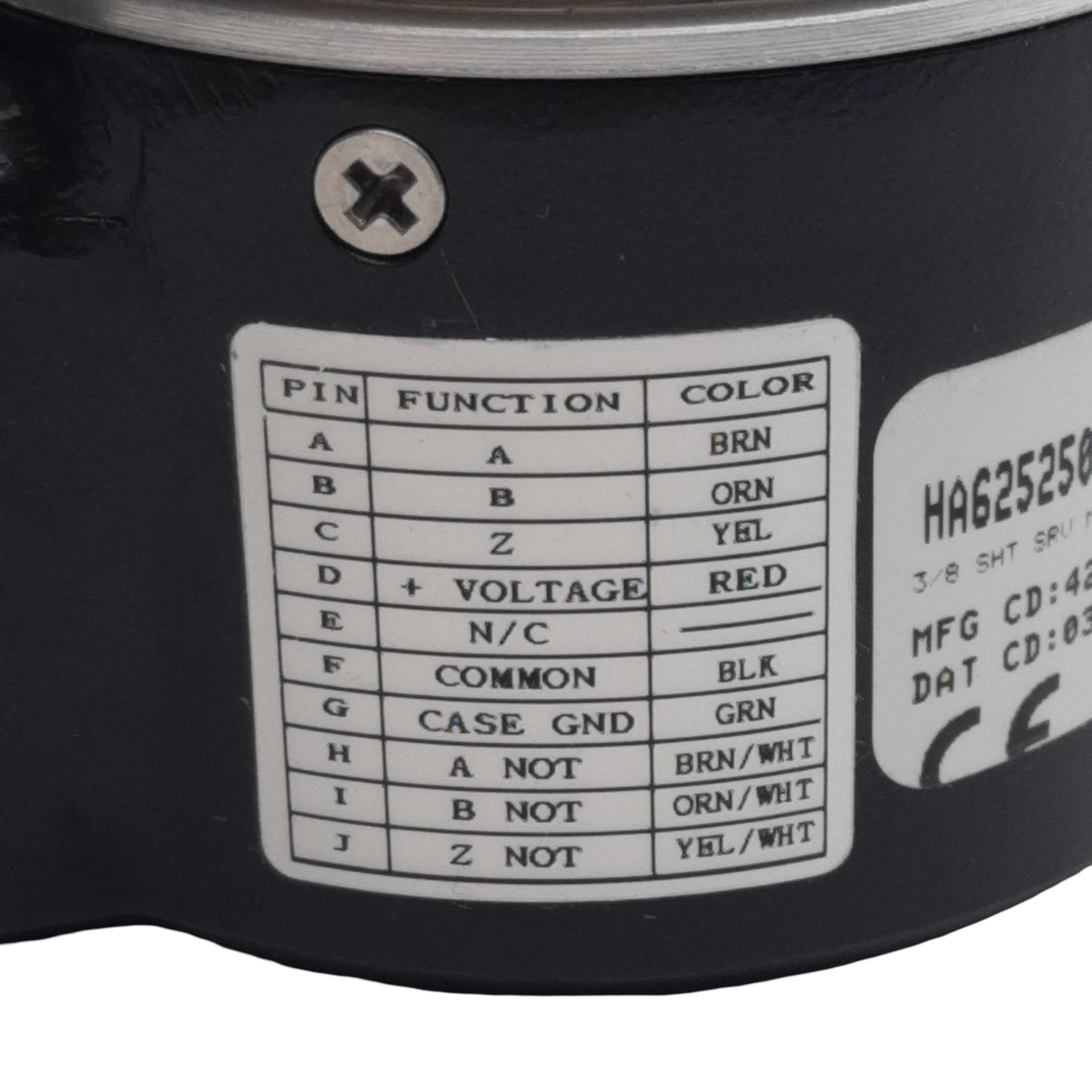 New Dynapar HA62525006341 Rotary Encoder, ø9.525mm Shaft, 6000rpm, 2500ppr, 26VDC