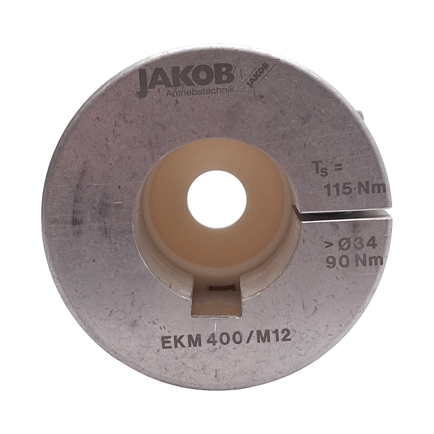 New Gam EKM-400-40000K-01500K Aluminum Elastomer Coupling ø40mm & ø1.5in Bore, 400Nm
