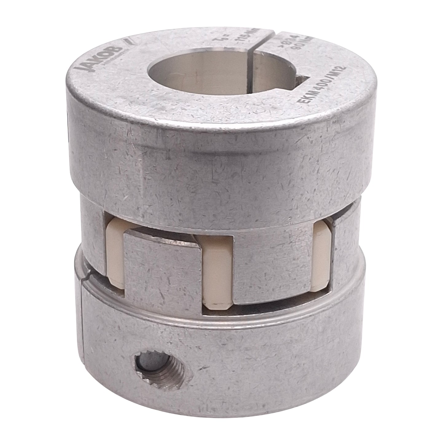 New Gam EKM-400-40000K-01500K Aluminum Elastomer Coupling ø40mm & ø1.5in Bore, 400Nm