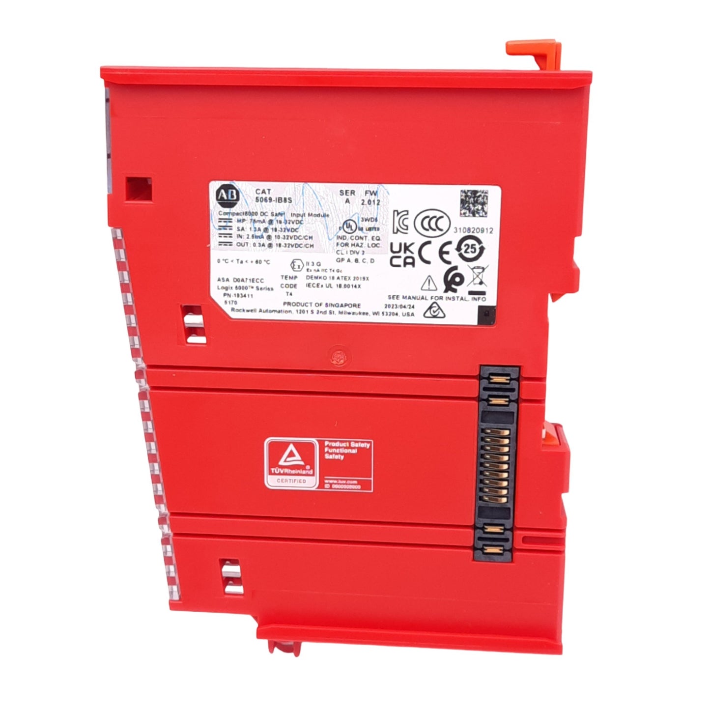 New Allen Bradley 5069-IB8S Compact 5000 Safety Sinking Input Module, 8-Channel, 24V