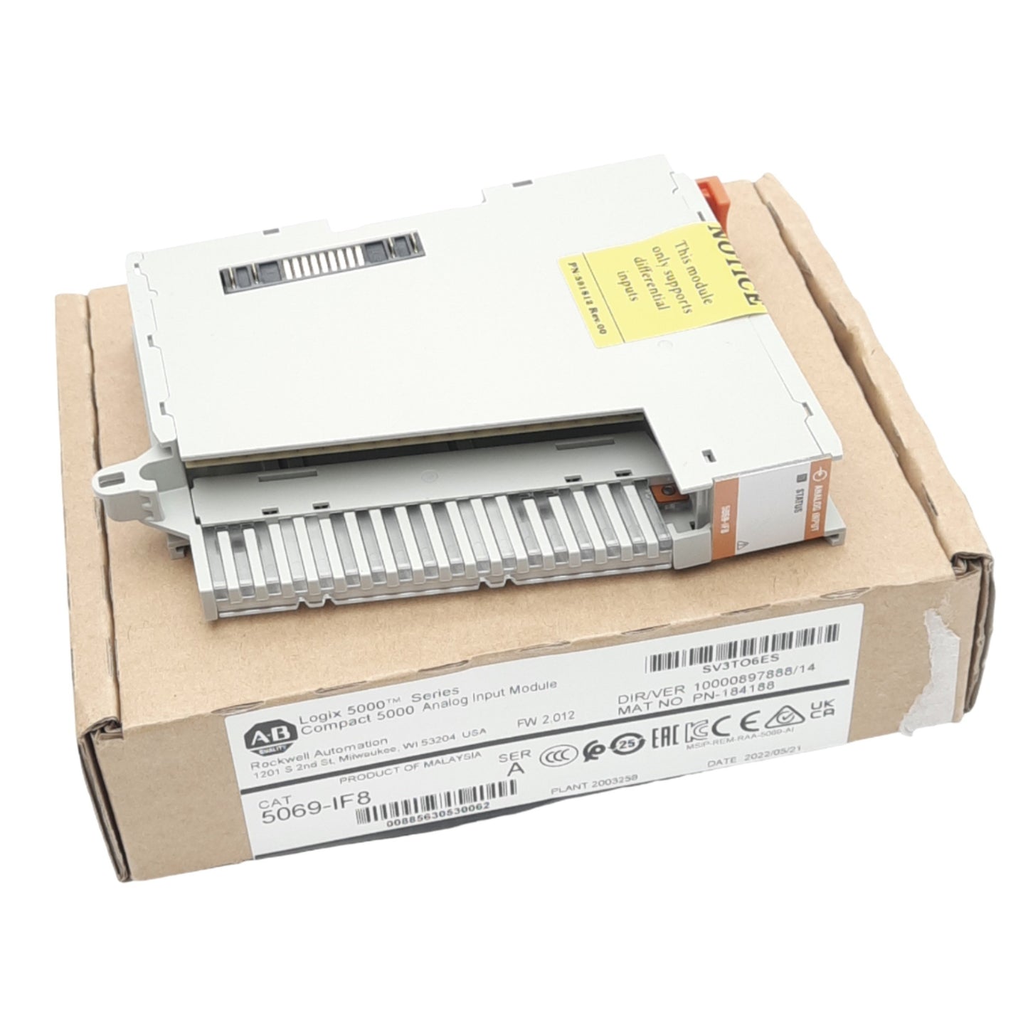 New Allen Bradley 5069-IF8 Compact 5000 Analog Input Module, 8 Differential, 24VDC