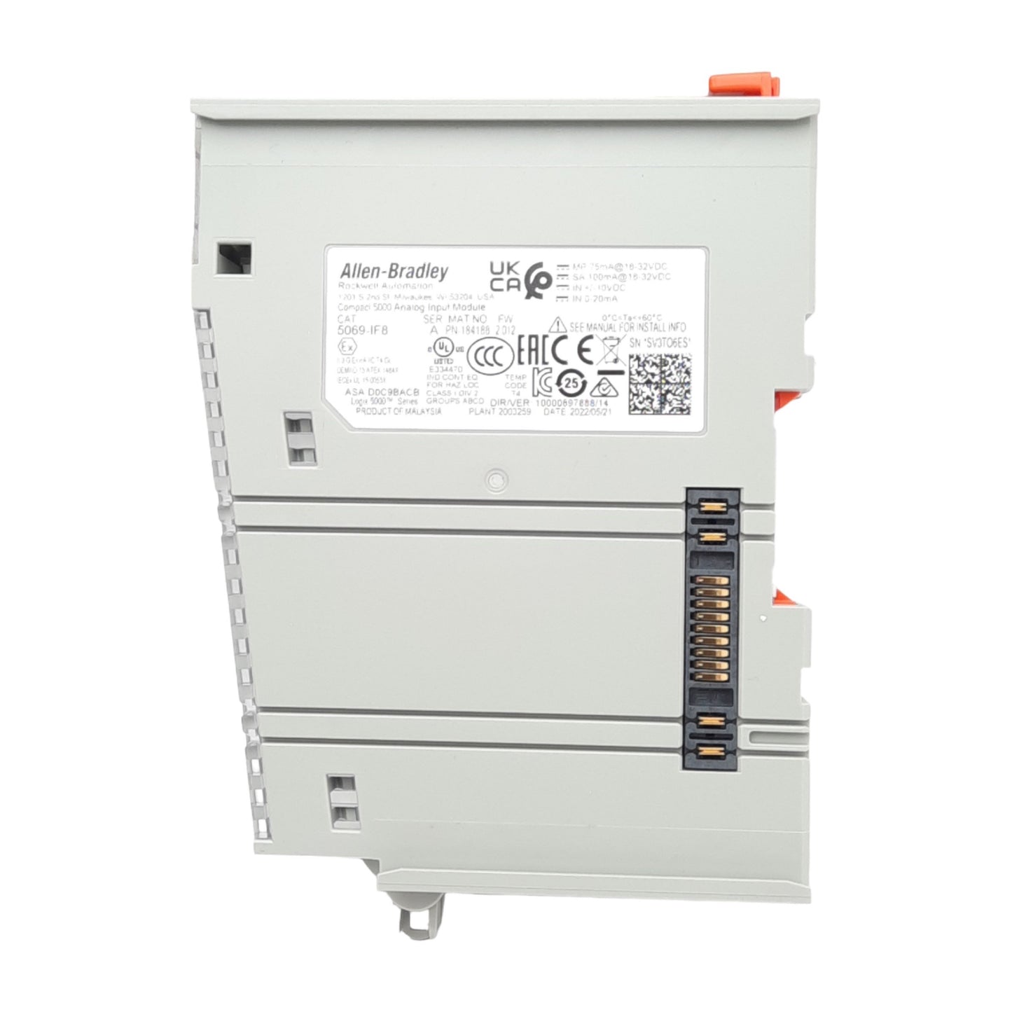 New Allen Bradley 5069-IF8 Compact 5000 Analog Input Module, 8 Differential, 24VDC