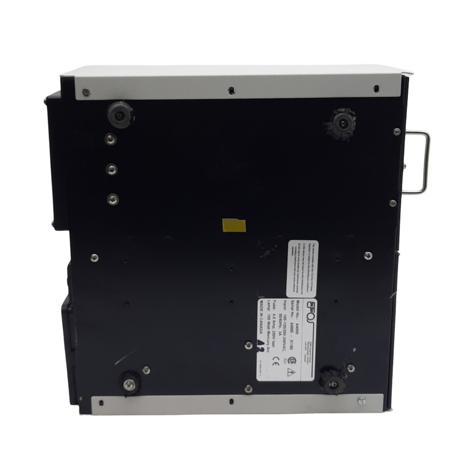 For parts or not working Exfo A4000 Acticure Spot Curing System, 100-120/200-240VAC, 100W, *Dims/Parts*