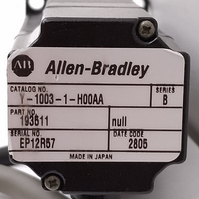 Used Allen Bradley Y-1003-1-H00AA Servo Motor Y-Series 2000-Line, 115VAC, 40mm Flange