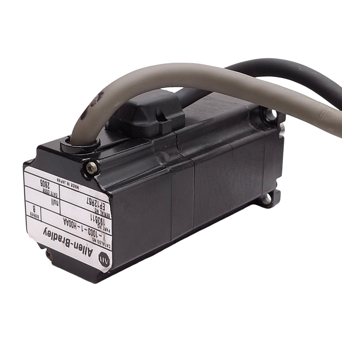 Used Allen Bradley Y-1003-1-H00AA Servo Motor Y-Series 2000-Line, 115VAC, 40mm Flange