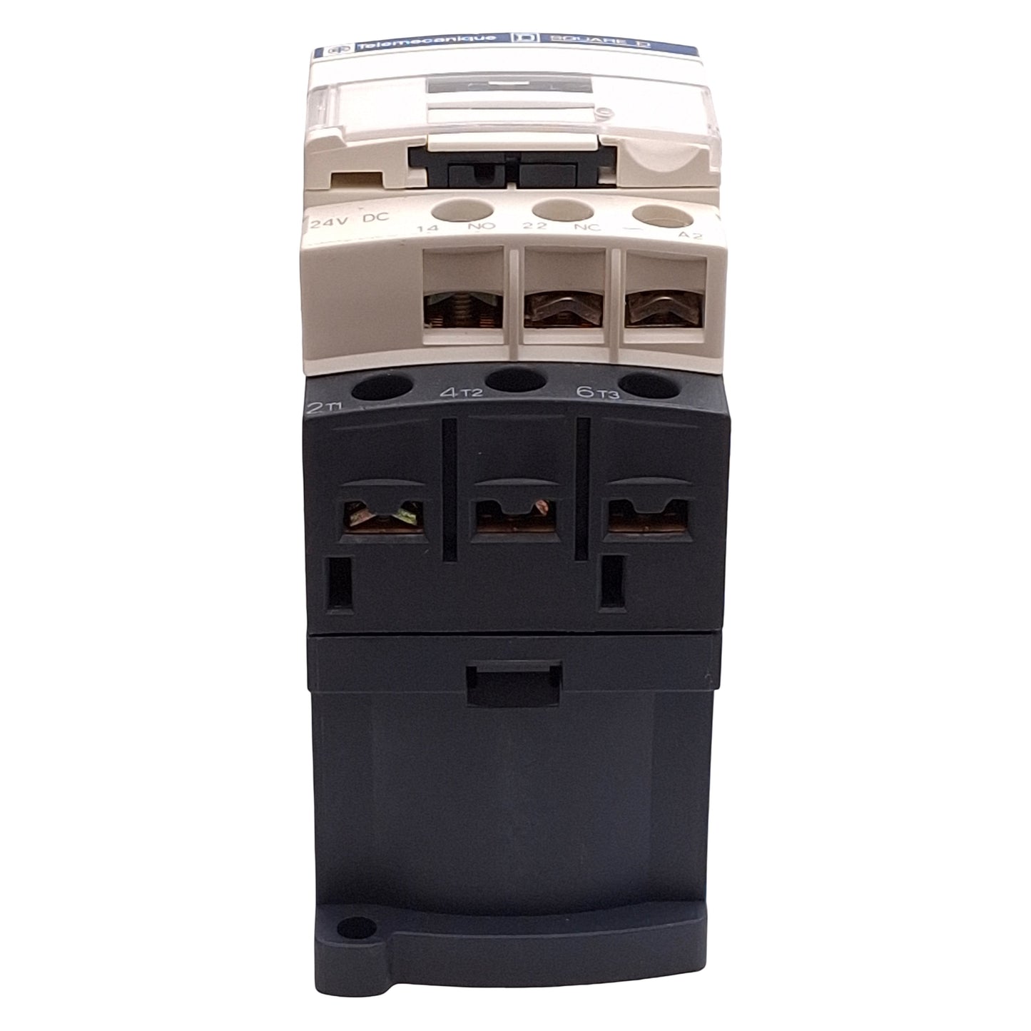 Used Telemecanique LC1D12 BD TeSys Contactor, 3-Pole, 12A, 10HP @ 600VAC, 24VDC Coil