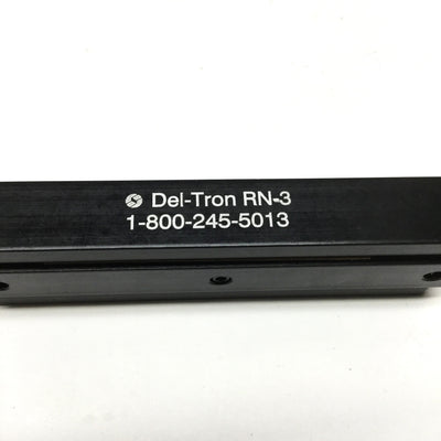 Used Del-Tron RN-3 Crossed Roller Linear Slide, 2" Travel Stroke, 220lb Rating