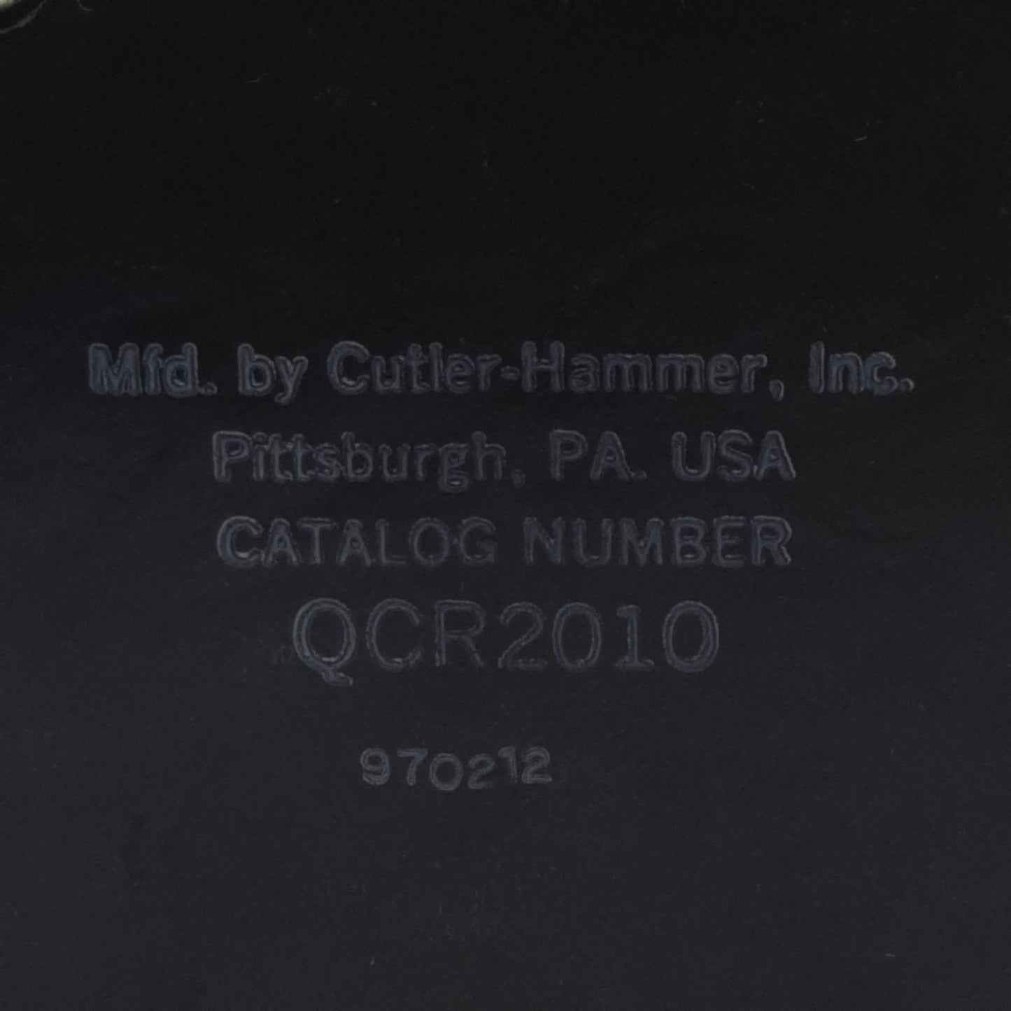 Used Cutler-Hammer QCR2010 Circuit Breaker, 2-Pole, 10A 120/240VAC, DIN Rail