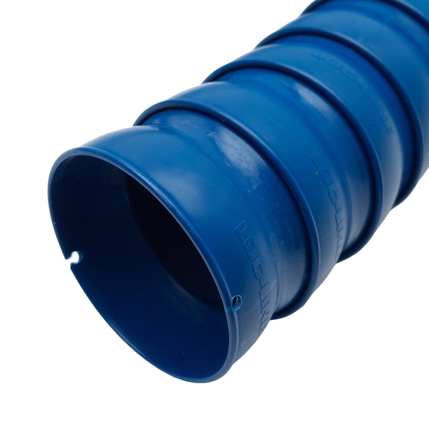 Used Loc-Line 81201 & 81203 Vacuum Hose w/ Round Nozzle, 2-1/2in System, 41 Segments