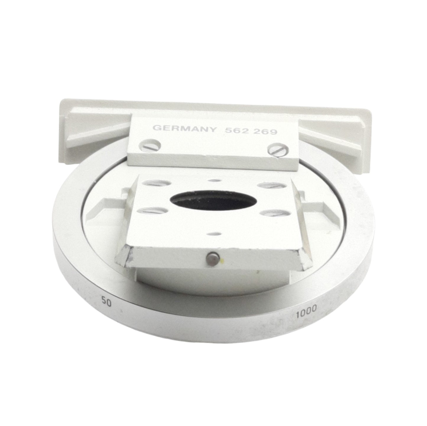 Used Leitz Wetzlar 562269 Revolving Nosepiece For Microscope Objectives, 19mm Thread