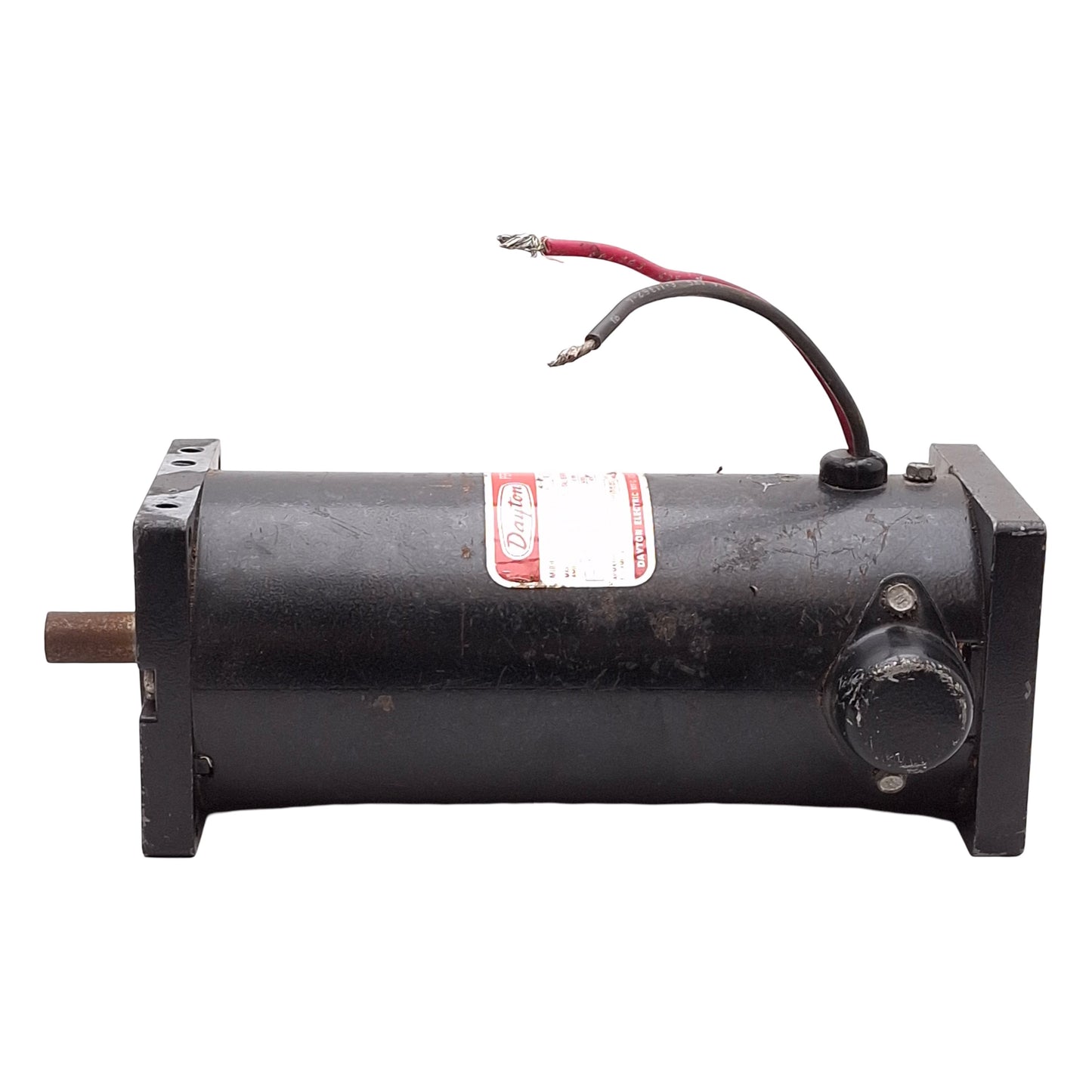 Used Dayton 4Z529 PM DC Motor, 1/6HP or 1/3HP 12/24VDC 16A, 1800/4200RPM, ø1/2" Shaft