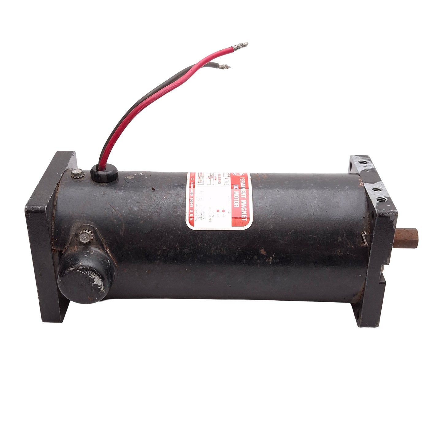 Used Dayton 4Z529 PM DC Motor, 1/6HP or 1/3HP 12/24VDC 16A, 1800/4200RPM, ø1/2" Shaft