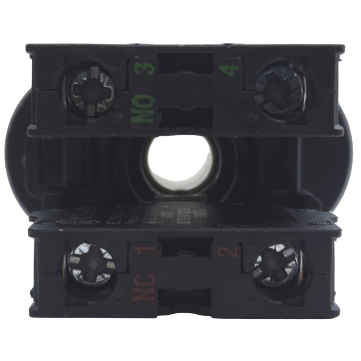 Used Eaton M22-DDLF-WS-X1-X0-K10/K01 I/O Double Pushbutton, LED, Momentary, 1NO-1NC