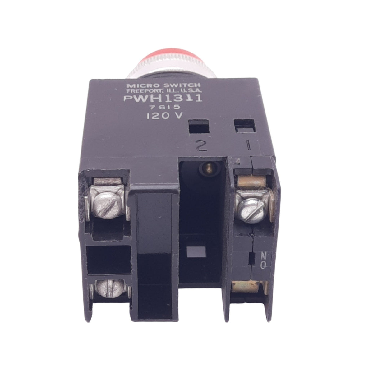 Used General Electric PWH1311 Micro Switch Momentary Pushbutton, 1NO, 150VAC/125VDC