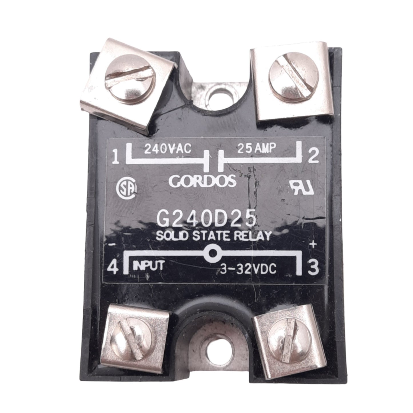 New Gordos G240D25 Solid State Relay, 240VAC 25A Max, 3-32VDC Input