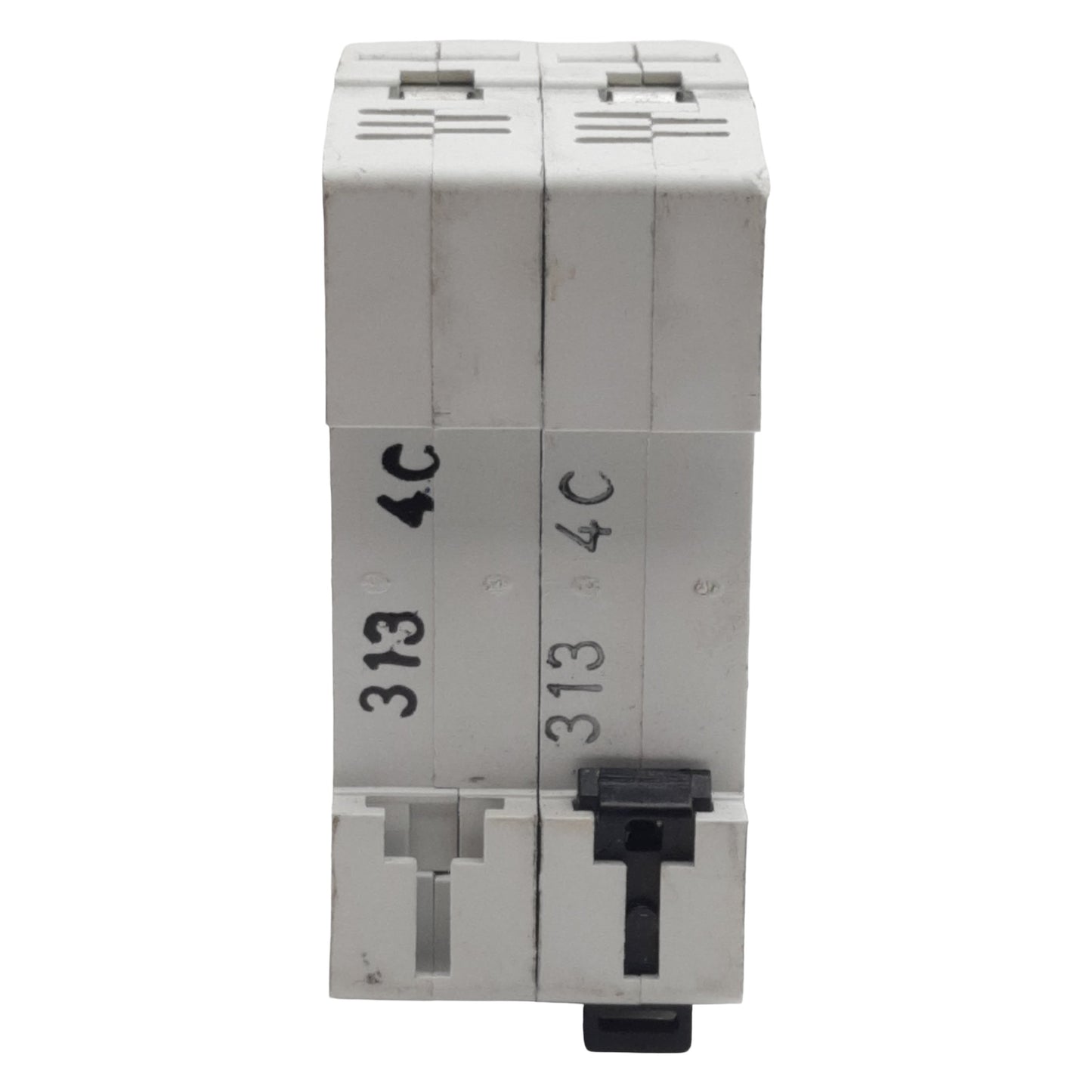 Used Eaton WMZS2C04 Circuit Breaker, 2-Pole, 4A 277/480VAC, DIN Rail Mount