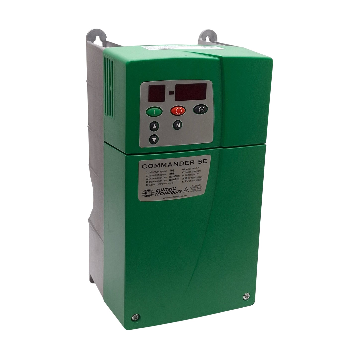 Used Control Techniques SE23400075 Commander SE VFD, 0.75kW, 3Ø 480VAC, 0-1000Hz
