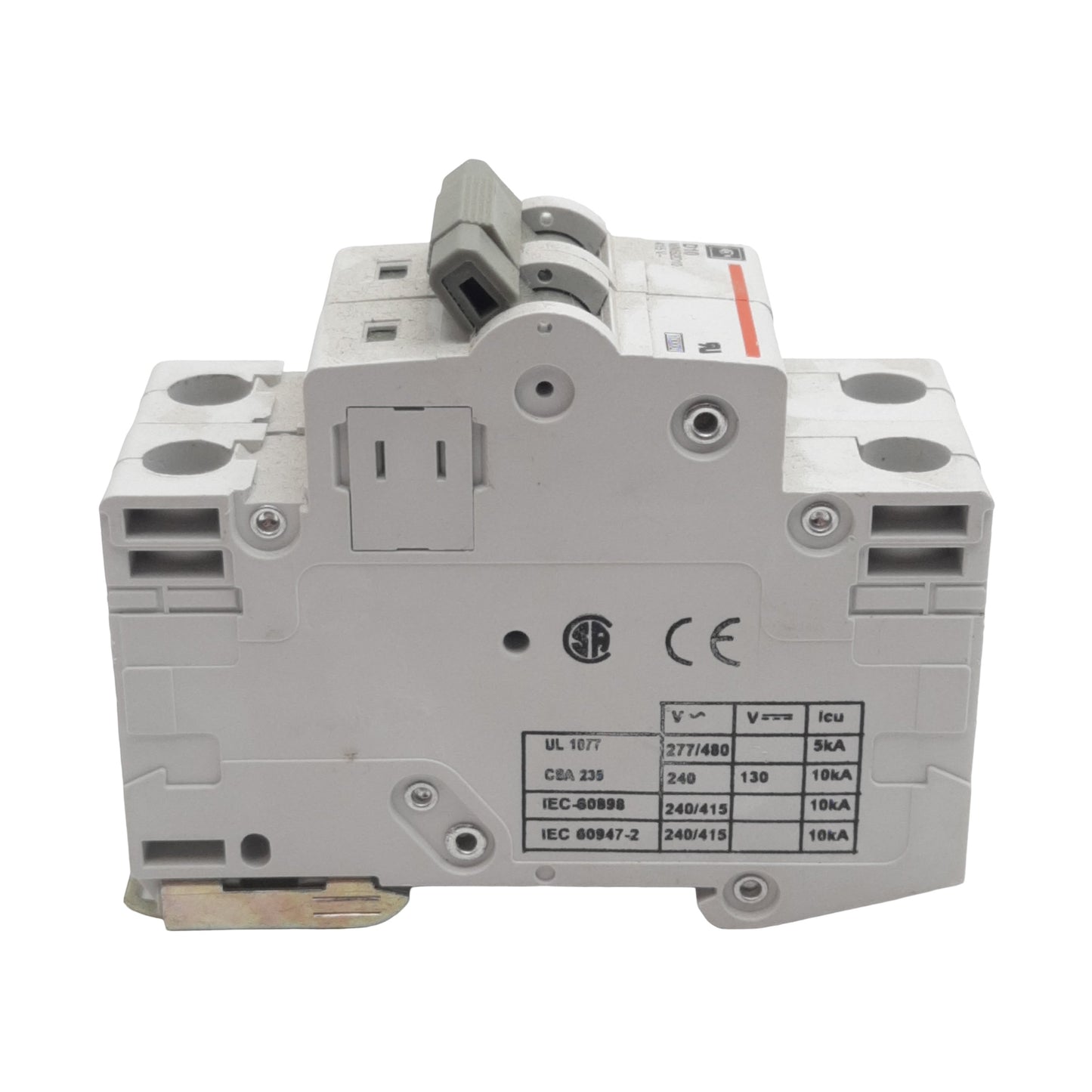 Used Cutler-Hammer WMS2D10 Circuit Breaker, 2-Pole, 10A 240/415VAC, DIN Rail