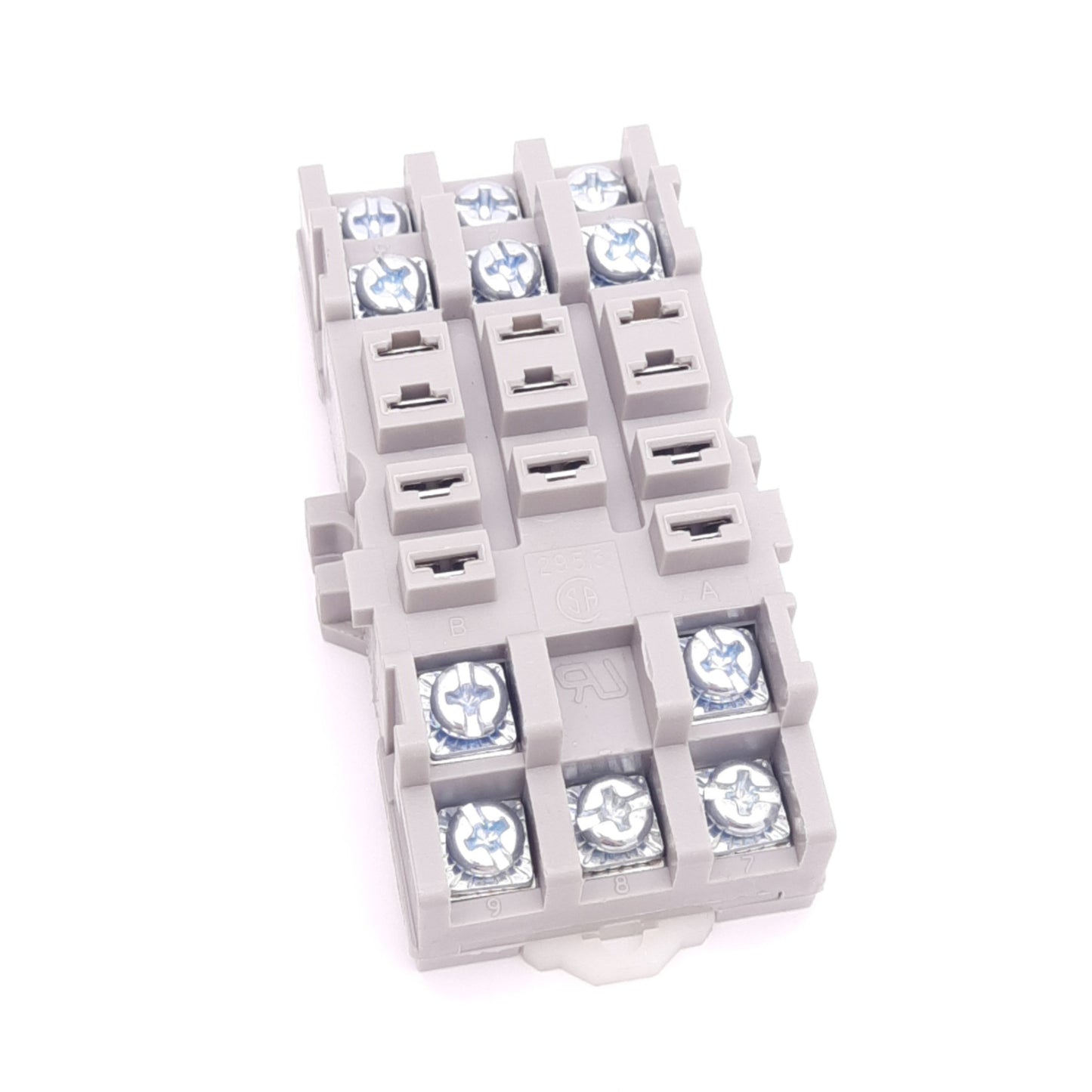 New Dayton 5X853F Relay Socket, 11-Pin, 300VAC 10A Max, DIN Rail Mount