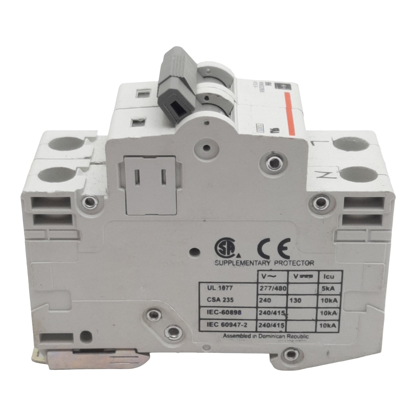 Used Cutler-Hammer WMS2B06 Circuit Breaker, 2-Pole, 6A 240/415VAC, DIN Rail